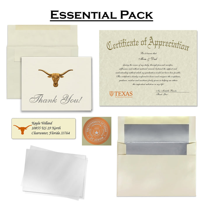 The University of Texas at Austin Graduation Announcement (Economy Style)