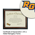 The University of Texas Rio Grande Valley Certificate with Frame