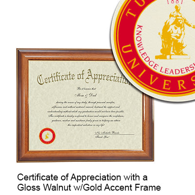 Tuskegee University Certificate with Frame