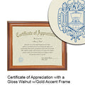 United States Naval Academy Certificate with Frame