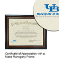 University at Buffalo Certificate with Frame