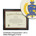 University of Arizona Certificate with Frame