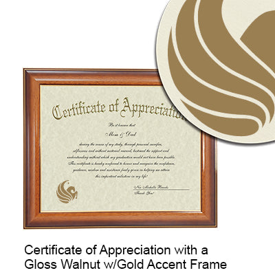 University of Central Florida Certificate with Frame