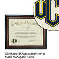 University of Central Oklahoma Certificate with Frame