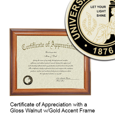 University of Colorado Certificate with Frame