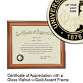 University of Colorado Colorado Springs Certificate with Frame