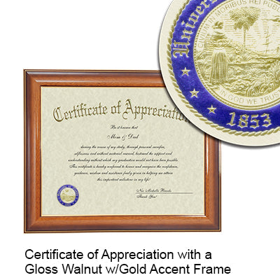 University of Florida Certificate with Frame
