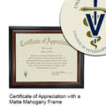 University of Florida College of Veterinary Medicine Certificate with Frame