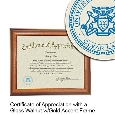 University of Houston - Clear Lake Certificate with Frame