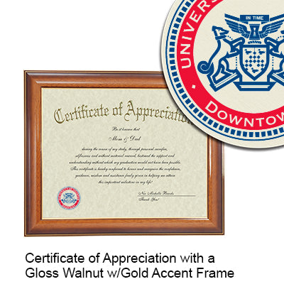 University of Houston - Downtown Certificate with Frame