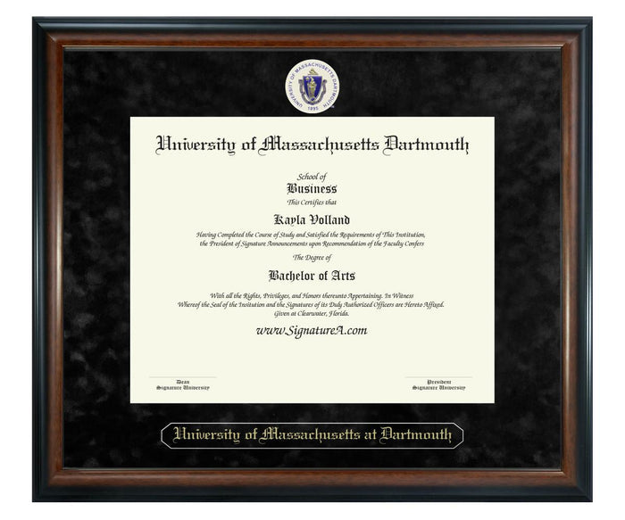 University of Massachusetts Dartmouth Diploma Frame (SN)