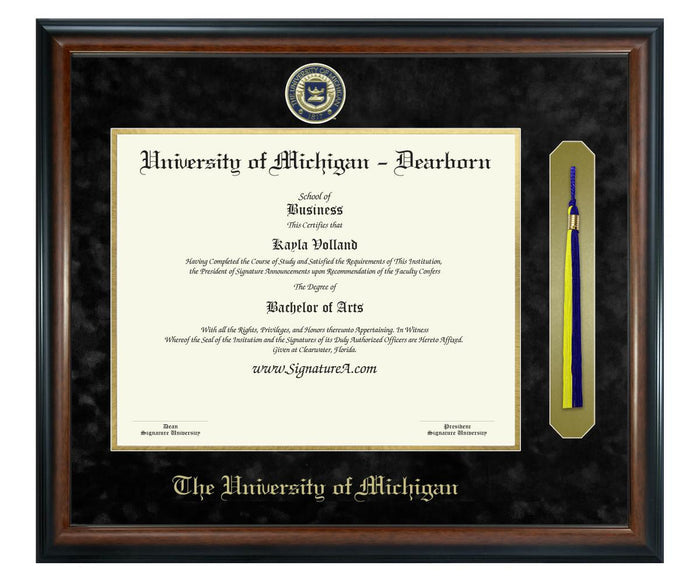 University of Michigan - Dearborn Diploma Frame (SNT)