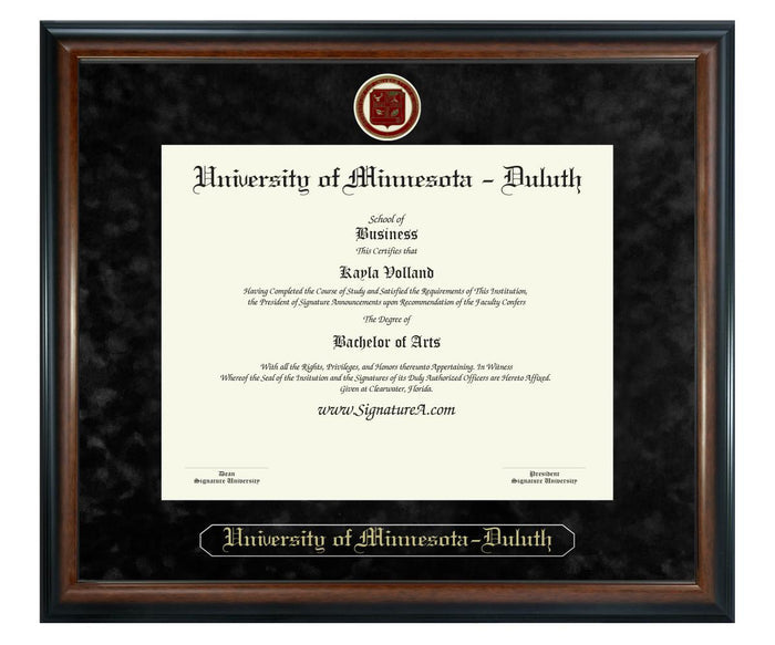 University of Minnesota - Duluth Diploma Frame (SN)