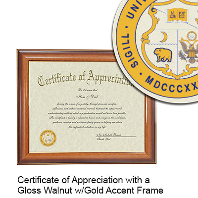 University of Missouri - Kansas City Certificate with Frame
