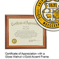 University of Missouri Certificate with Frame