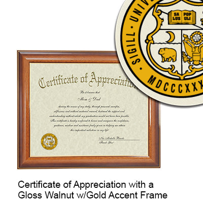 University of Missouri Certificate with Frame