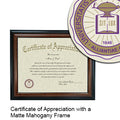 University of Mount Union Certificate with Frame