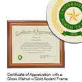 University of North Texas Certificate with Frame