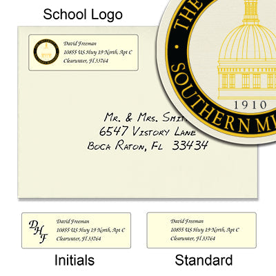 University of Southern Mississippi Return Address Labels