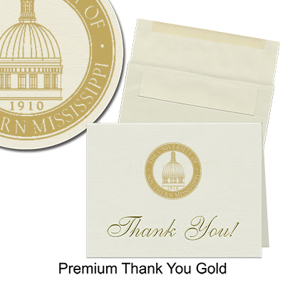 University of Southern Mississippi Thank You Cards