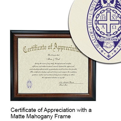 University of the South Certificate with Frame
