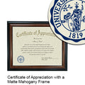 University of Virginia Certificate with Frame