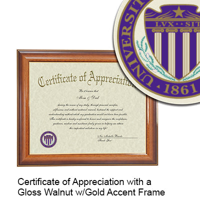 University of Washington Bothell Certificate with Frame