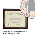 University of West Alabama Certificate with Frame