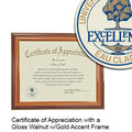 University of Wisconsin - Eau Claire Certificate with Frame