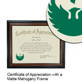 University of Wisconsin - Green Bay Certificate with Frame