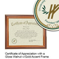 University of Wisconsin - Parkside Certificate with Frame