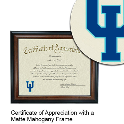 Upper Iowa University Certificate with Frame