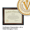 Valparaiso University Certificate with Frame