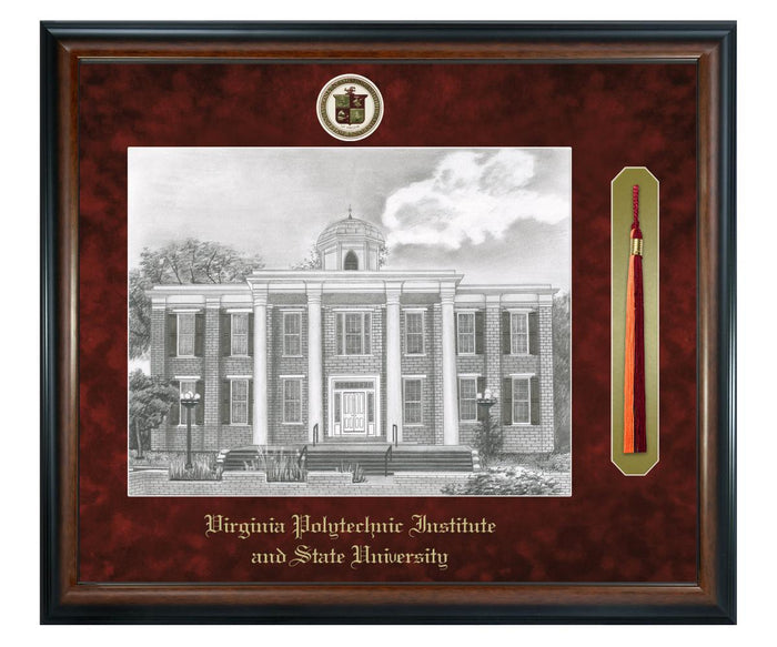 Virginia Polytechnic Institute and State University Litho Frame,Diploma Frame (XSNTL)
