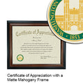 Washington University in St. Louis Certificate with Frame