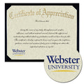 Webster University Certificate of Appreciation