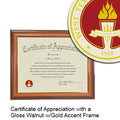 West Texas A & M University Certificate with Frame