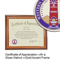 Western Carolina University Certificate with Frame