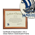 Western Washington University Certificate with Frame