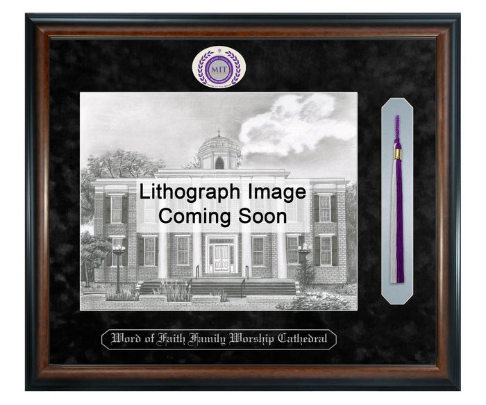 Word of Faith Family Worship Cathedral Litho Frame,Diploma Frame (XSNTL)